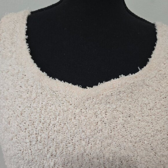 NWT Bar iii Silver Peony Lined Fuzzy Tank Dress Large - Picture 4 of 11